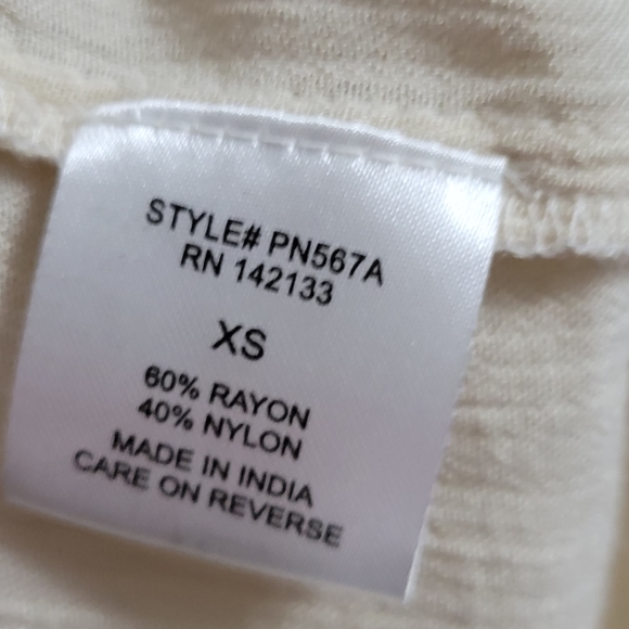 Buckle Sixes & Sevens cream embroidered mesh blouse size xs - Picture 9 of 10